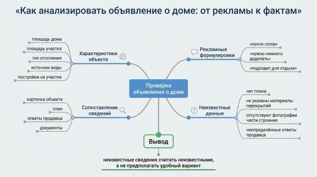 Как анализировать объявление о доме: от рекламы к фактам
