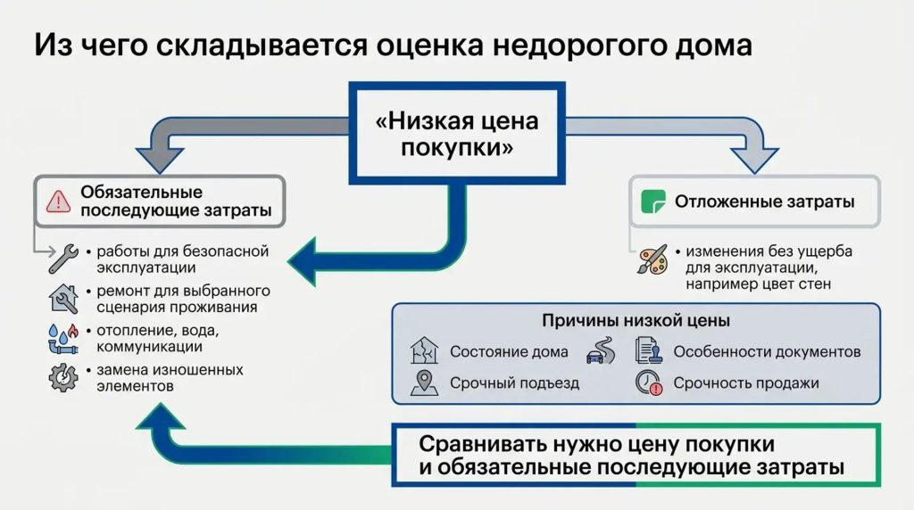Из чего складывается оценка недорогого дома
